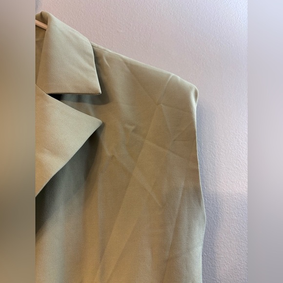 Vici Green Blazer Structured Suit Jacket - Picture 4 of 6